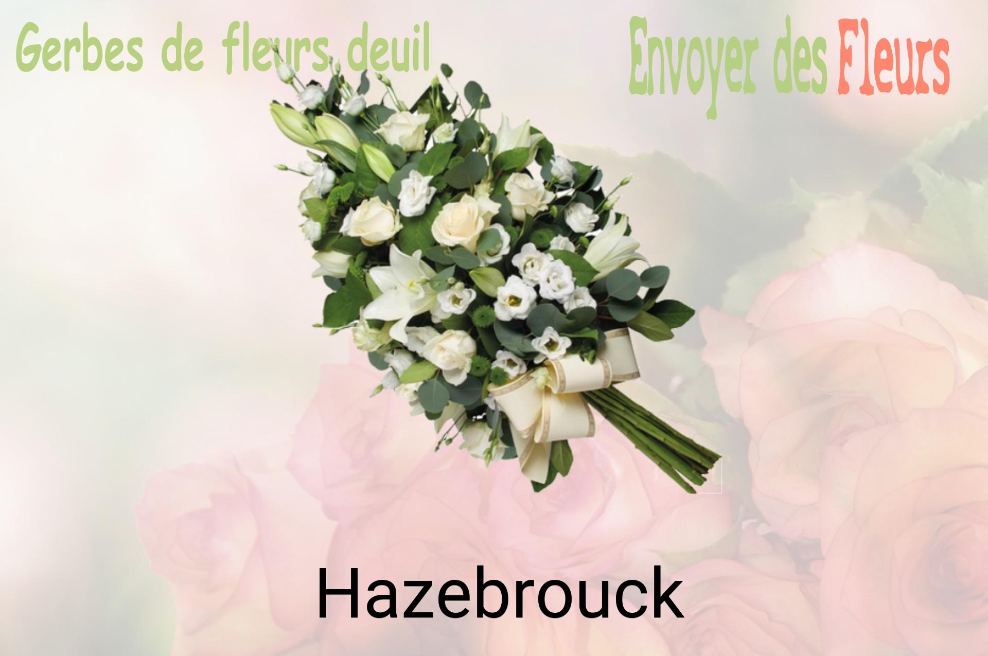Gerbe de fleurs de deuil livrée à Hazebrouck